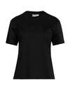 Agnona Woman T-shirt Black Size Xl Cotton