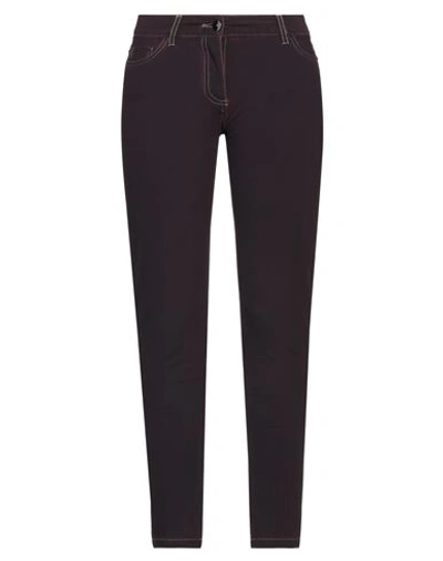Rrd Woman Pants Plum Size 4 Polyamide, Elastane In Purple
