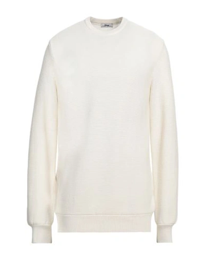 Giangi Man Sweater Off White Size 46 Virgin Wool, Dralon