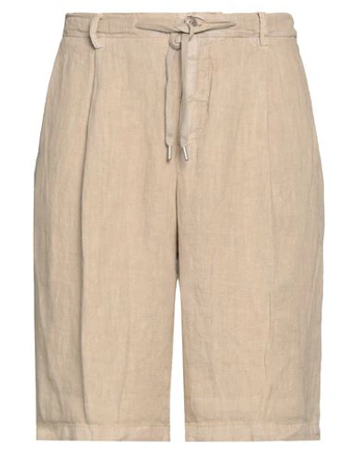 40weft Man Shorts & Bermuda Shorts Sand Size 36 Linen In Beige