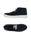 Cafènoir Man Sneakers Midnight Blue Size 11 Soft Leather