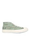 CONVERSE X UNDEFEATED CONVERSE X UNDEFEATED MAN SNEAKERS MILITARY GREEN SIZE 10 TEXTILE FIBERS
