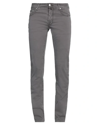 Jacob Cohёn Man Pants Grey Size 31 Cotton, Lyocell, Elastane In Grey