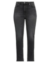 RE/DONE RE/DONE WOMAN JEANS BLACK SIZE 30 COTTON, ELASTOMULTIESTER, LYCRA