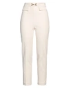 Elisabetta Franchi Woman Pants Beige Size 10 Polyester, Elastane