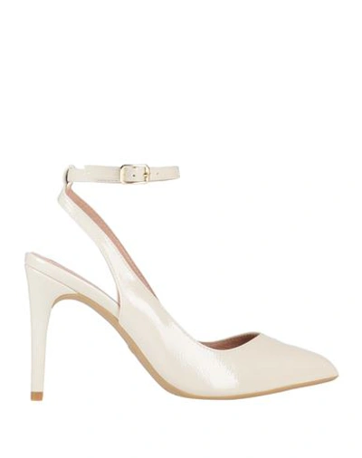 Liu •jo Woman Pumps Off White Size 8 Soft Leather