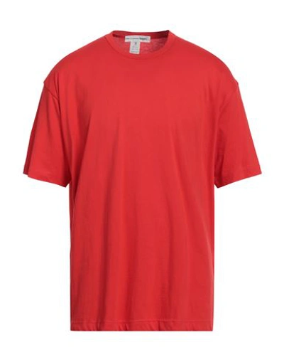 Comme Des Garçons Shirt Man T-shirt Tomato Red Size Xs Cotton