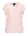 Cavalli Class Woman Top Light Pink Size 4 Acetate, Silk