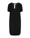 Twinset Woman Mini Dress Black Size M Viscose, Polyester In Black