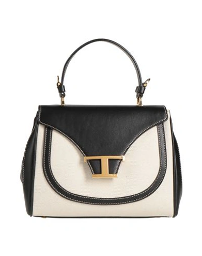 Tod's Woman Handbag Black Size - Cotton, Soft Leather