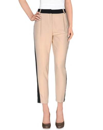 Angelo Marani Woman Pants Beige Size 12 Polyester, Elastane