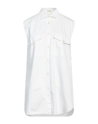 Massimo Alba Woman Shirt White Size M Cotton