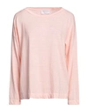 Daniele Fiesoli Woman T-shirt Light Pink Size 4 Linen, Elastane