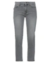 ZADIG & VOLTAIRE ZADIG & VOLTAIRE WOMAN JEANS GREY SIZE 25 COTTON, POLYESTER, ELASTANE