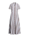 Purotatto Woman Long Dress White Size 10 Cotton In White