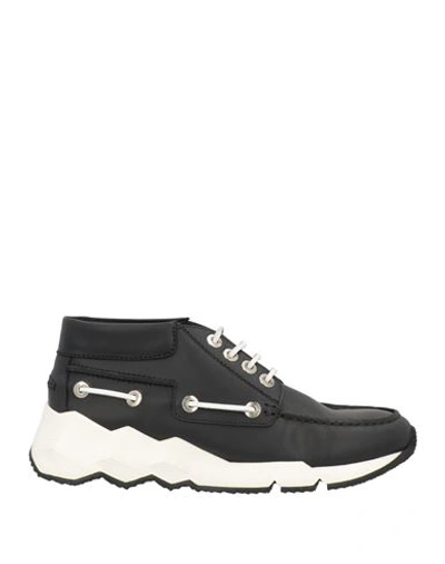 Pierre Hardy Man Sneakers Black Size 8 Calfskin