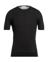 Gran Sasso Man Sweater Black Size 36 Cotton