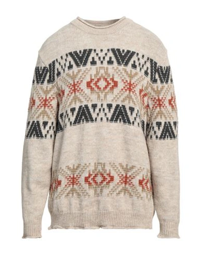 Bellwood Man Sweater Beige Size 44 Acrylic, Alpaca Wool, Wool, Viscose