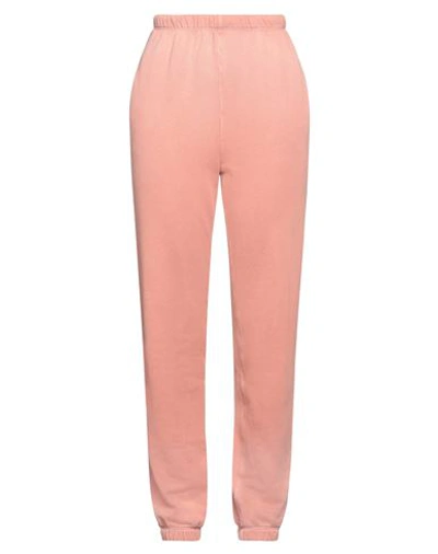 Re/done Woman Pants Salmon Pink Size M Cotton