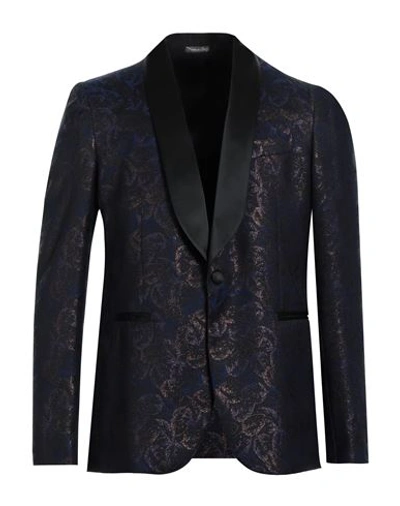 Brian Dales Man Suit Jacket Midnight Blue Size 42 Wool