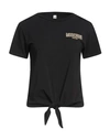 Moschino Woman T-shirt Black Size L Cotton, Elastane