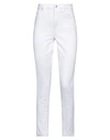 ONLY ONLY WOMAN JEANS WHITE SIZE XL-30L ORGANIC COTTON, POLYESTER, ELASTANE
