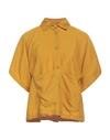 Alessio Bardelle Woman Shirt Ocher Size S Tencel In Yellow
