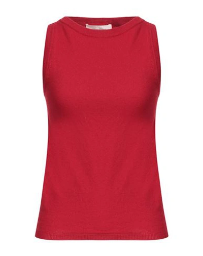 Liviana Conti Woman Top Red Size 8 Cashmere, Polyamide