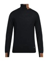 Manuel Ritz Man Turtleneck Midnight Blue Size Xxl Merino Wool, Acrylic In Blue