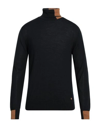 MANUEL RITZ MANUEL RITZ MAN TURTLENECK MIDNIGHT BLUE SIZE XXL MERINO WOOL, ACRYLIC