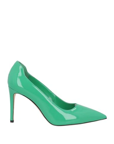 Victoria Beckham Woman Pumps Green Size 11 Calfskin