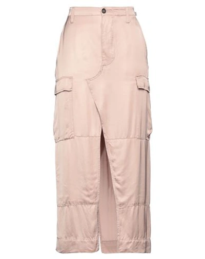 N°21 Woman Long Skirt Blush Size 6 Viscose In Pink