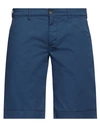 40weft Man Shorts & Bermuda Shorts Blue Size 30 Cotton, Elastane