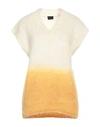 No.w No. W Woman Sweater Cream Size M Mohair Wool, Acrylic, Polyamide, Wool, Elastane In White