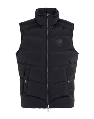 Woolrich Premium Down Vest Man Puffer Black Size L Polyamide, Elastane