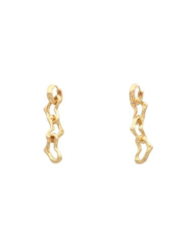 Shyla Lovers-lock-earrings-long Woman Earrings Gold Size - Brass, Silver, 916/1000 Gold Plated