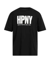 Heron Preston Organic Cotton T-shirt With Frontal Print In Black