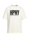 Heron Preston Man T-shirt Ivory Size L Cotton In White