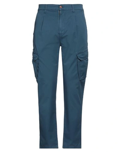 Grey Daniele Alessandrini Man Pants Slate Blue Size 29 Cotton, Elastane