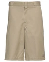 Dickies Man Shorts & Bermuda Shorts Sage Green Size 34 Polyester, Cotton