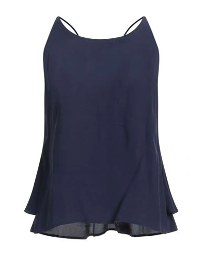 See U Soon Woman Top Navy Blue Size 1 Viscose