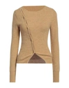 Jacquemus Woman Cardigan Sand Size 2 Polyamide, Acrylic, Alpaca Wool, Wool In Beige