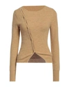 Jacquemus Woman Cardigan Sand Size 4 Polyamide, Acrylic, Alpaca Wool, Wool In Beige