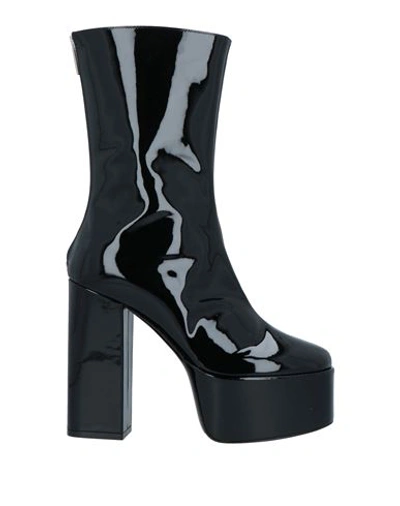 Paris Texas Woman Ankle Boots Black Size 9 Soft Leather