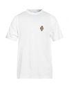Marcelo Burlon County Of Milan Marcelo Burlon Man T-shirt White Size Xl Cotton, Elastane, Polyester