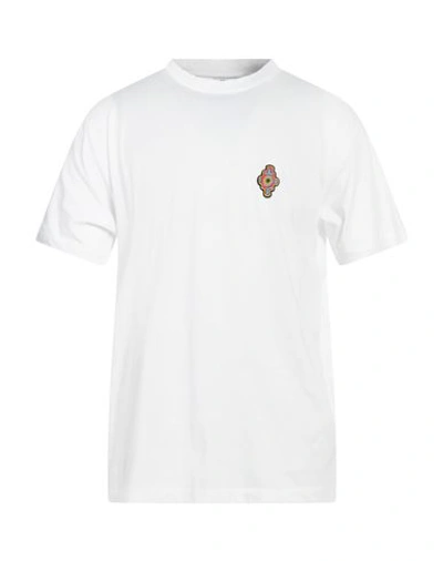 Marcelo Burlon County Of Milan Marcelo Burlon Man T-shirt White Size L Cotton, Elastane, Polyester
