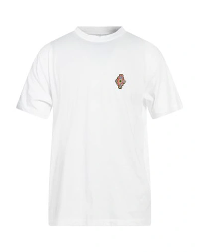 Marcelo Burlon County Of Milan Marcelo Burlon Man T-shirt White Size Xl Cotton, Elastane, Polyester In White