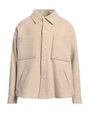 Costumein Man Jacket Beige Size 42 Wool, Polyamide In Beige