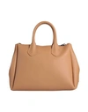 Gum Design Woman Handbag Camel Size - Rubber In Beige