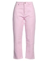 True Nyc Woman Denim Pants Pink Size 30 Cotton